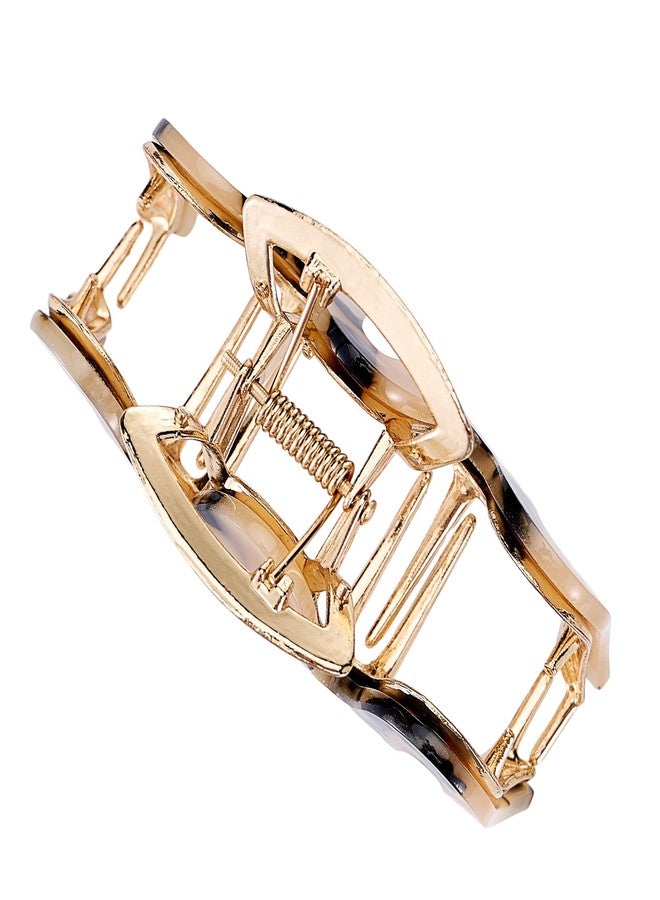 SINIDE Metal Hair Claw Clips, Large Cellulose Acetate Claw Clips Tortoise Shell Celluloid Banana Barrettes for Women Long Thick Thin Hair, Non-slip Jaw Clamps Fashion Accessories (3 Pack) - Image 5